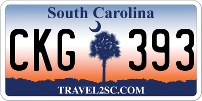 SC license plate CKG393