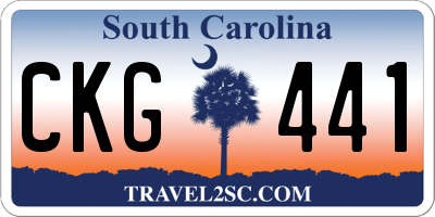 SC license plate CKG441