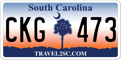 SC license plate CKG473
