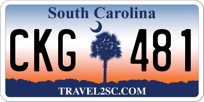 SC license plate CKG481