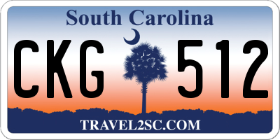 SC license plate CKG512