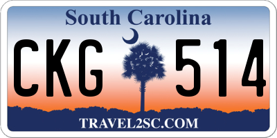 SC license plate CKG514