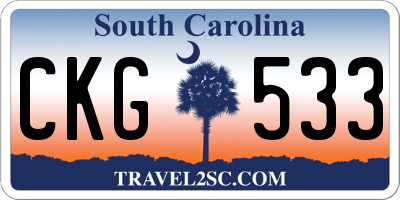 SC license plate CKG533