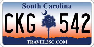 SC license plate CKG542