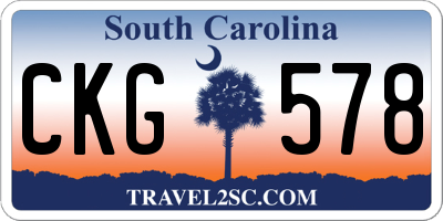 SC license plate CKG578