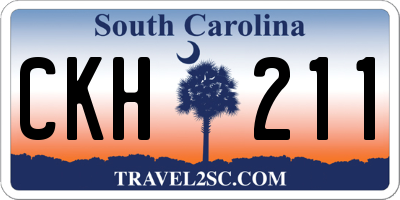 SC license plate CKH211