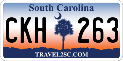 SC license plate CKH263