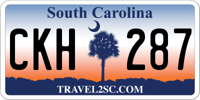 SC license plate CKH287