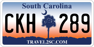 SC license plate CKH289