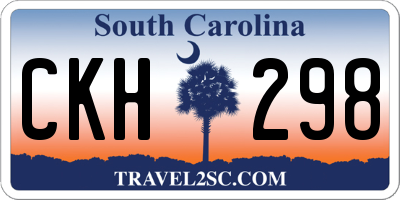 SC license plate CKH298