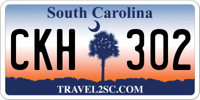 SC license plate CKH302