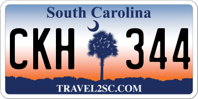 SC license plate CKH344