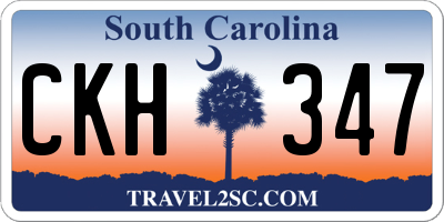 SC license plate CKH347