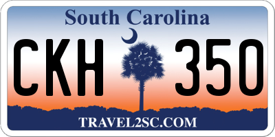 SC license plate CKH350