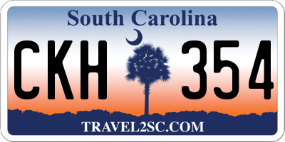 SC license plate CKH354