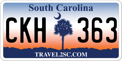 SC license plate CKH363