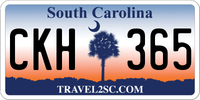 SC license plate CKH365