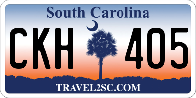 SC license plate CKH405