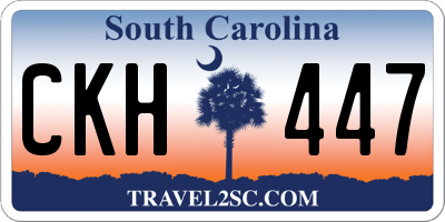 SC license plate CKH447