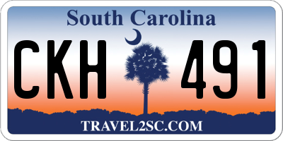 SC license plate CKH491