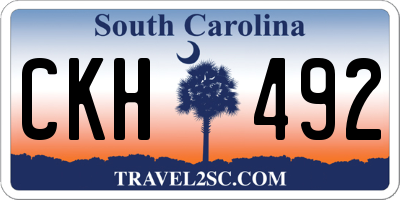 SC license plate CKH492