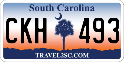 SC license plate CKH493