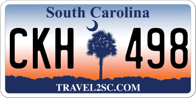 SC license plate CKH498