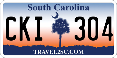 SC license plate CKI304