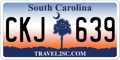 SC license plate CKJ639
