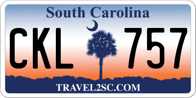 SC license plate CKL757
