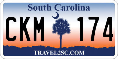 SC license plate CKM174