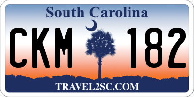SC license plate CKM182