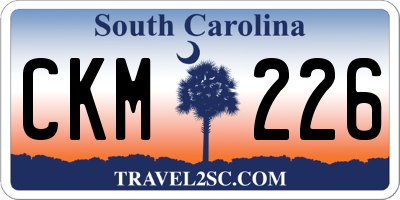 SC license plate CKM226