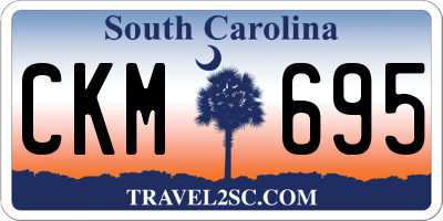 SC license plate CKM695