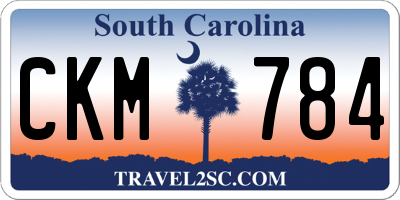 SC license plate CKM784