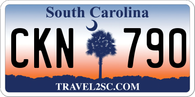 SC license plate CKN790