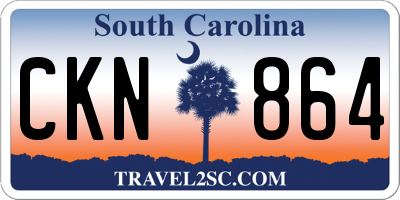 SC license plate CKN864