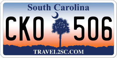 SC license plate CKO506