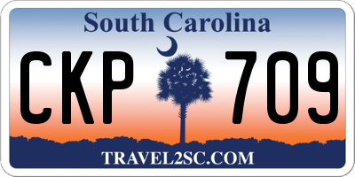 SC license plate CKP709