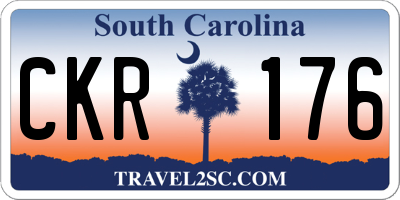 SC license plate CKR176