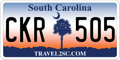 SC license plate CKR505