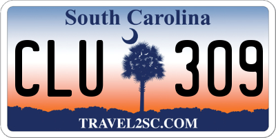 SC license plate CLU309