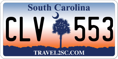 SC license plate CLV553