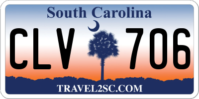 SC license plate CLV706