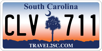 SC license plate CLV711