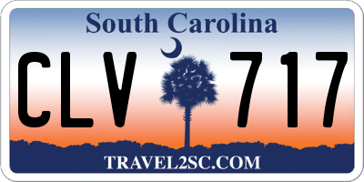 SC license plate CLV717