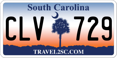 SC license plate CLV729