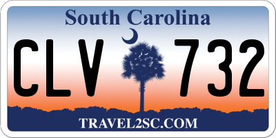 SC license plate CLV732