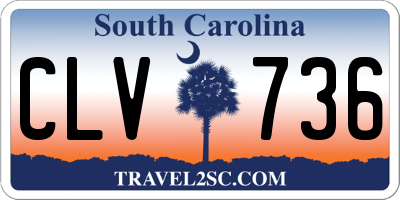 SC license plate CLV736