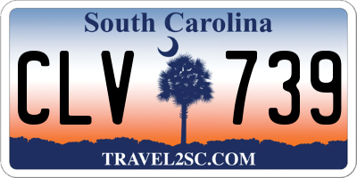 SC license plate CLV739